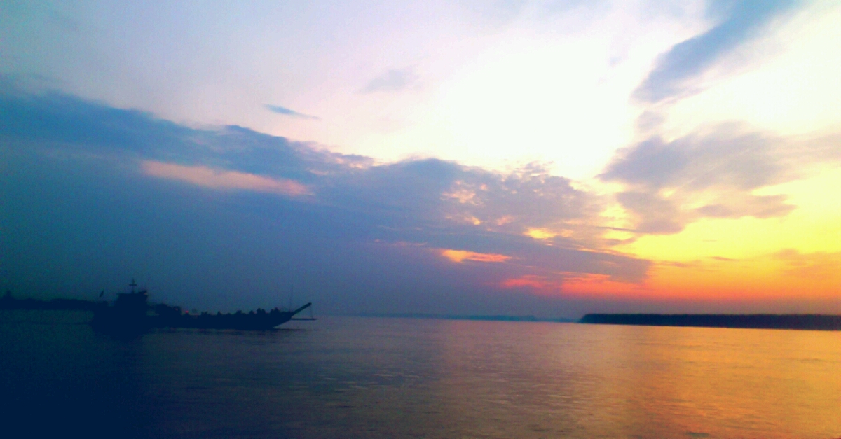 夕陽(yáng)晚渡