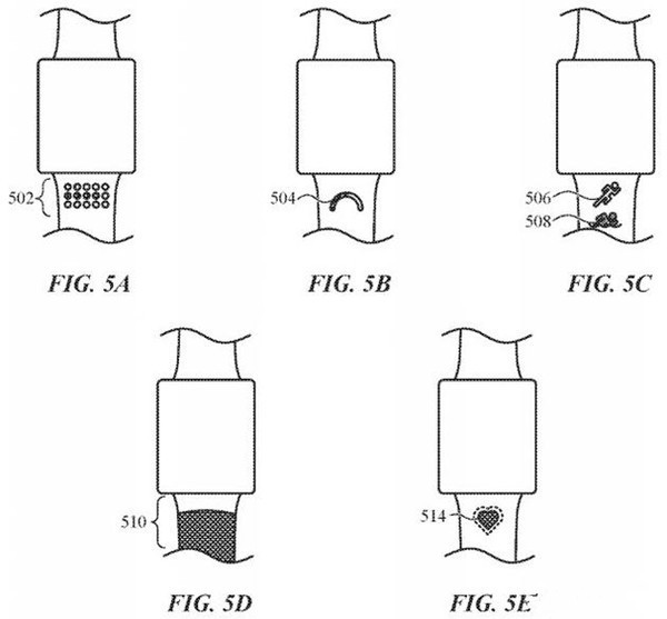 Apple Watch表帶新專利曝光 可自動收緊或識別主人  CNMO